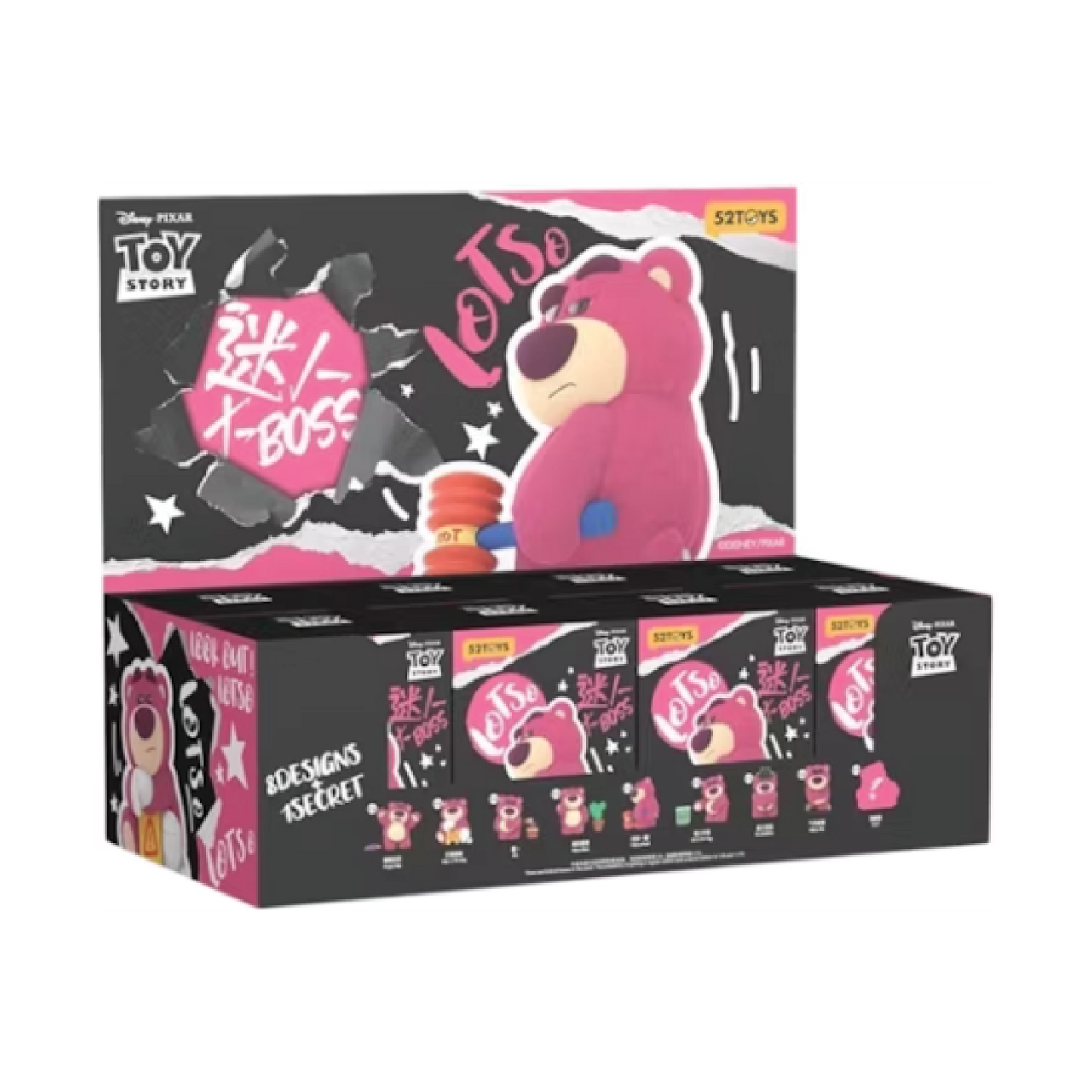52Toys Disney Pixar Toy Story Lotso Charming Boss Figure Sealed Case (8 Blind Box)