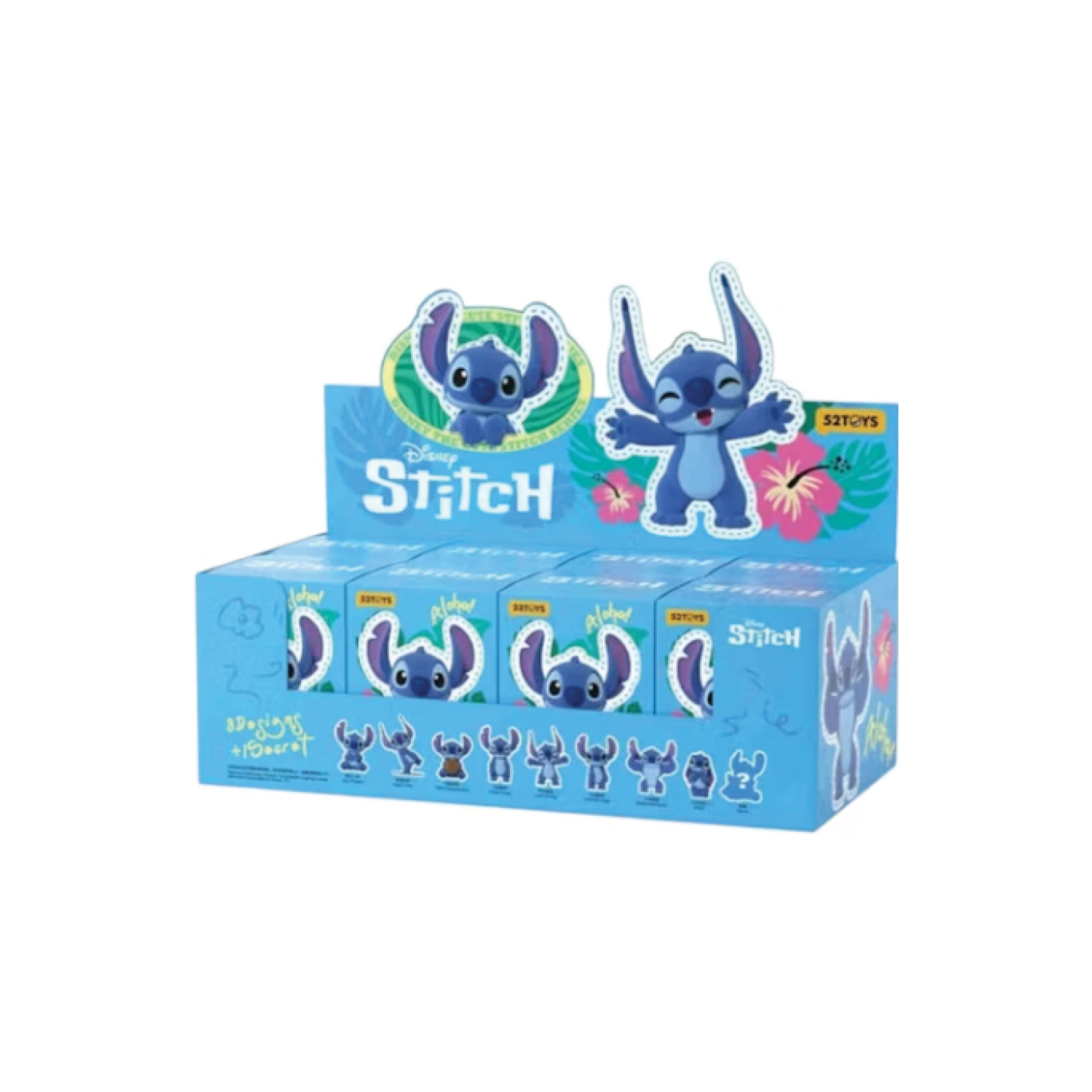 52Toys Disney The Cute Stitch Series Figure Sealed Case (8 Blind Box)