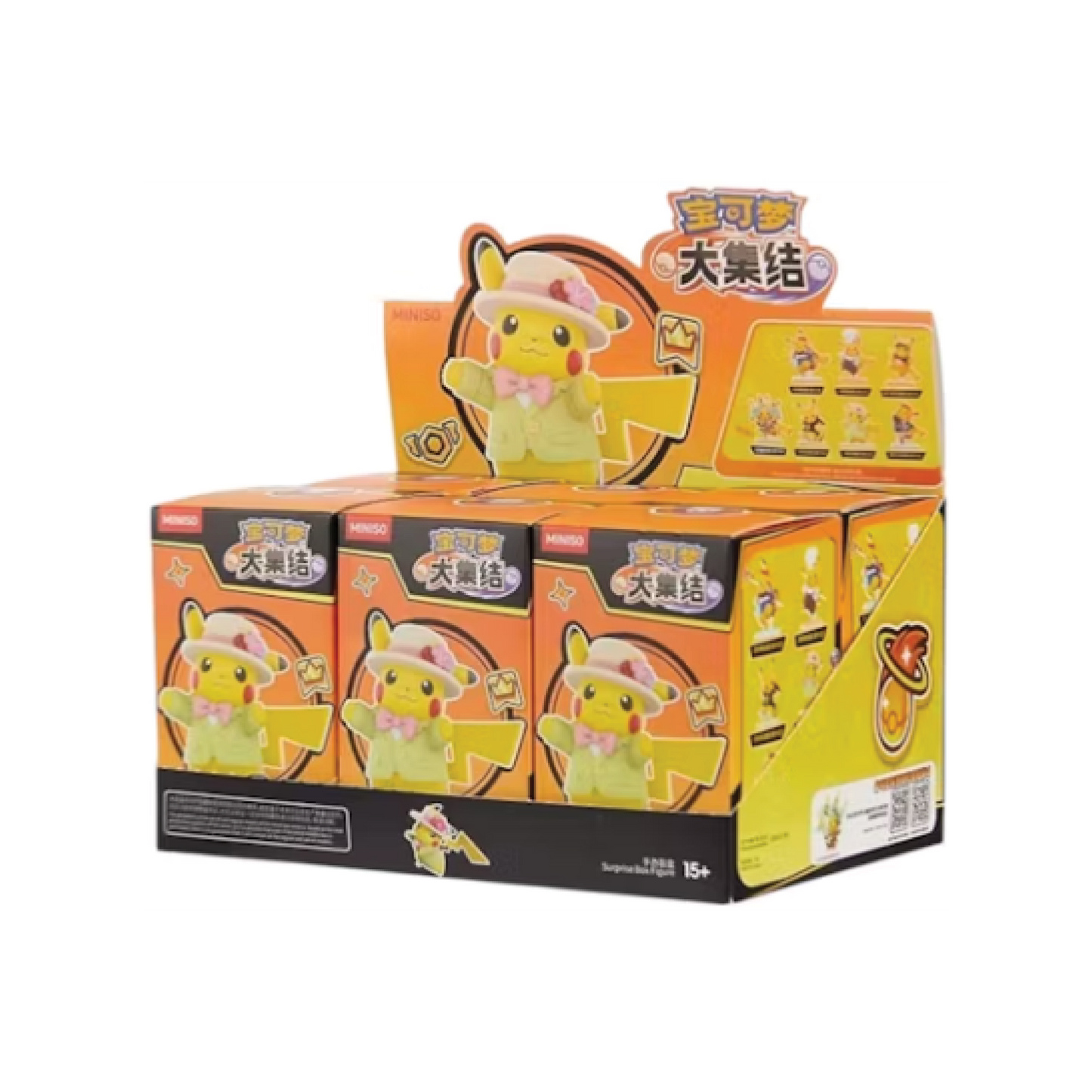 Miniso Top Toy Pokemon Unite Series Pikachu Figure Sealed Case (6 Blind Box)