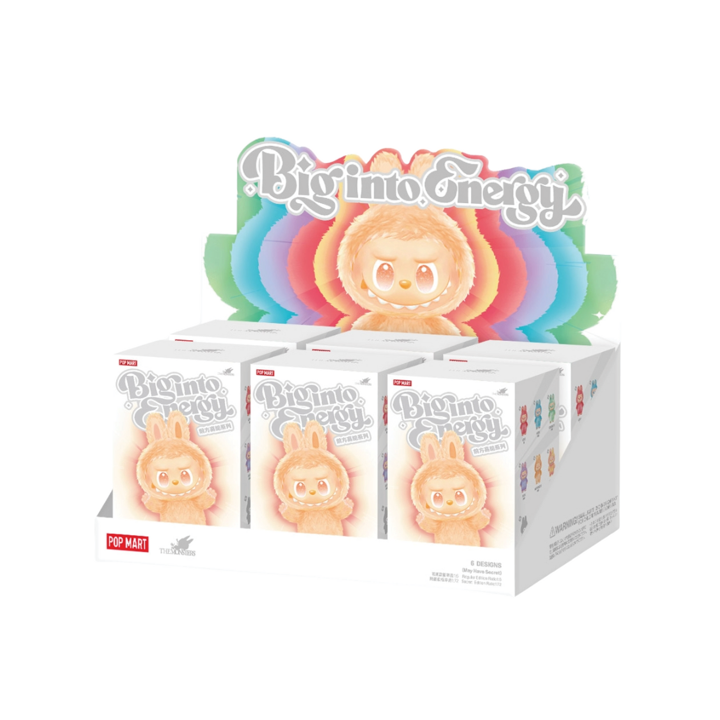 Pop Mart Labubu The Monsters Big Into Energy Series Vinyl Plush Pendant Blind Box Whole Set