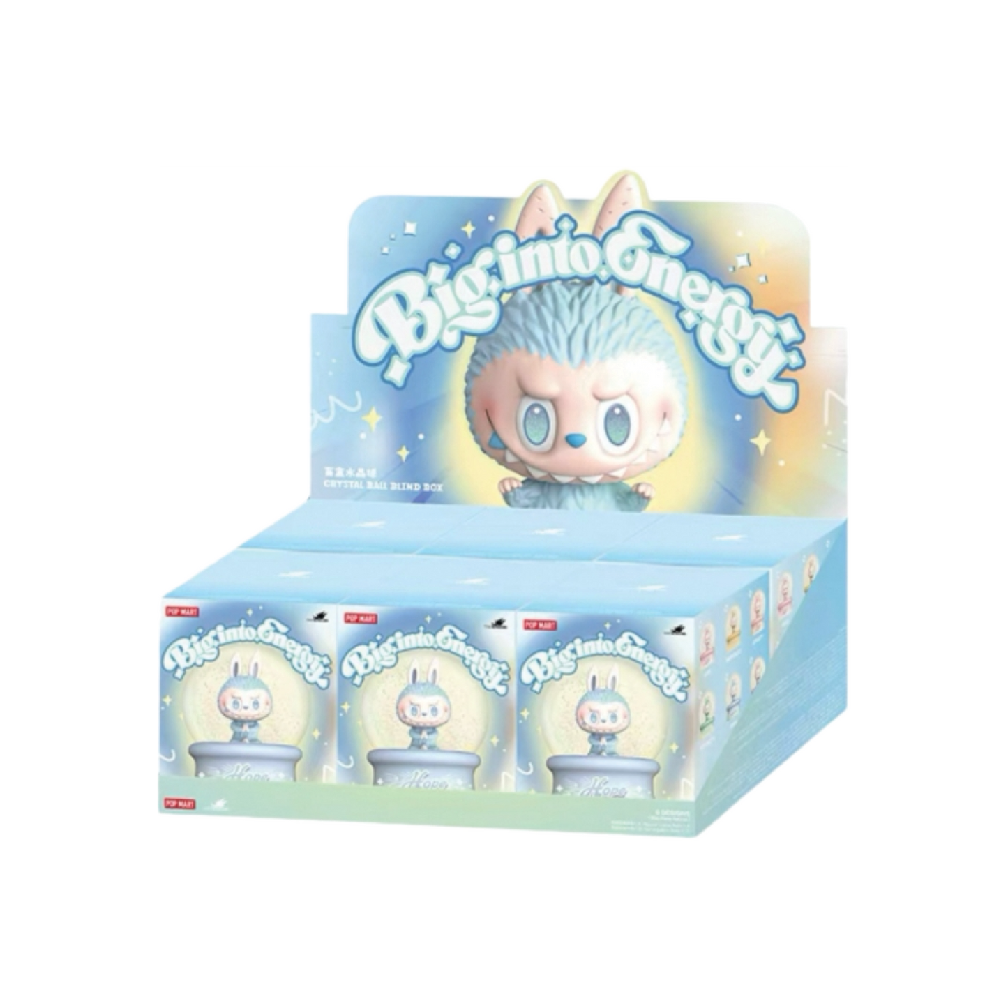 Pop Mart Labubu The Monsters Big into Energy Series Crystal Ball Sealed Case (6 Blind Box)