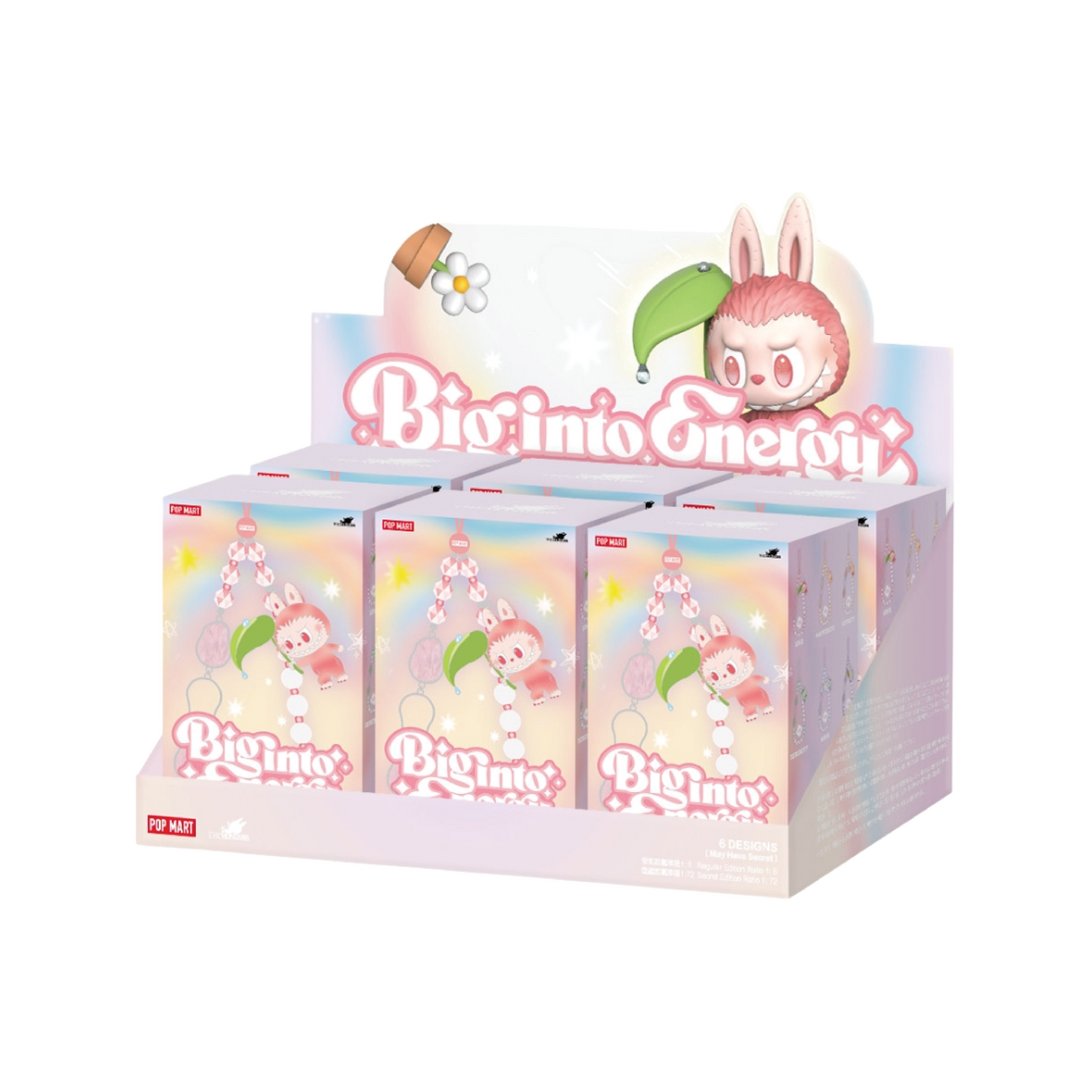 Pop Mart Labubu The Monsters Big into Energy Series Phone Charm Sealed Case (6 Blind Box)