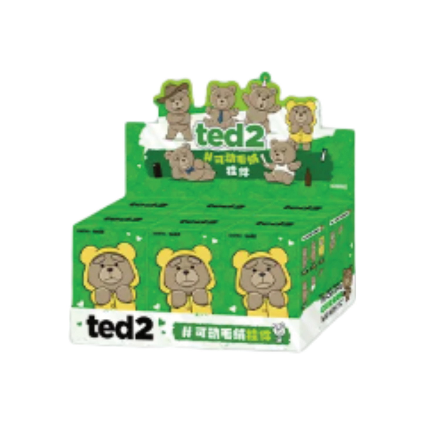 Pop Mart Pop Mart Ted2 Teddy Bear Action Plush Pendant Series Sealed Case (6 Blind Box)