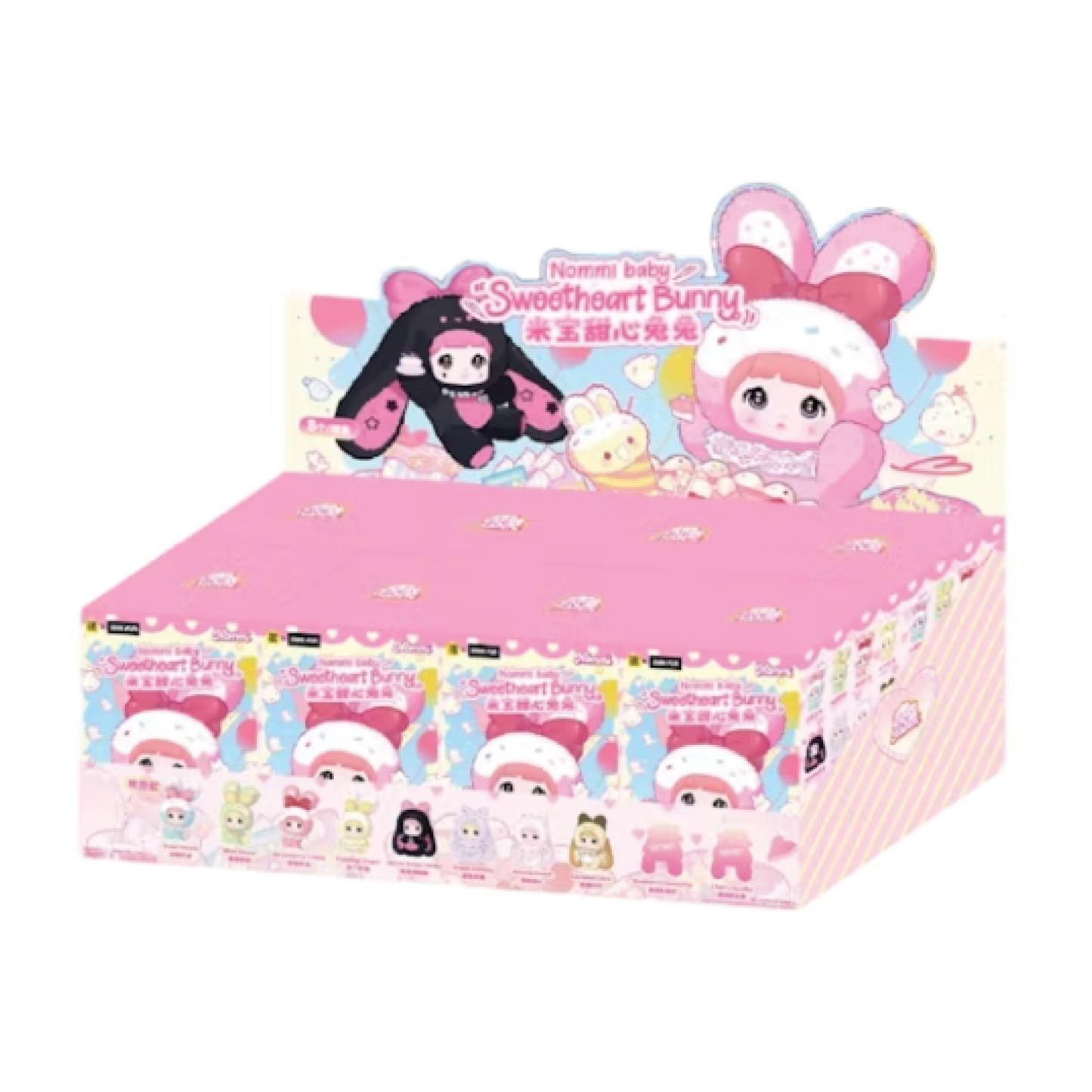 Miniso Top Toy Nommi Baby Sweetheart Bunny Plush Sealed Case (8 Blind Boxes)