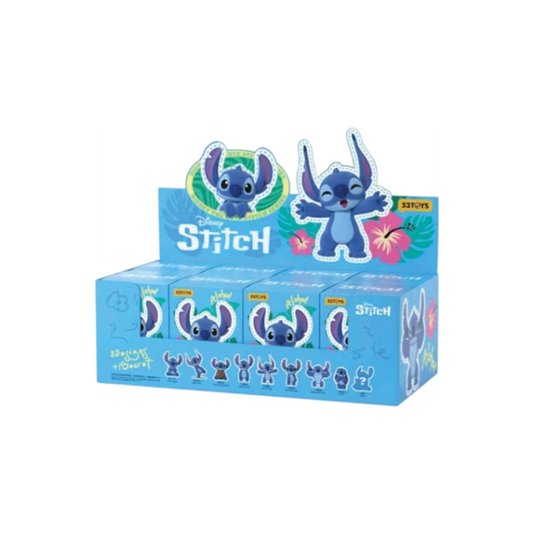 52Toys Disney The Cute Stitch Series Figure Sealed Case (8 Blind Box)