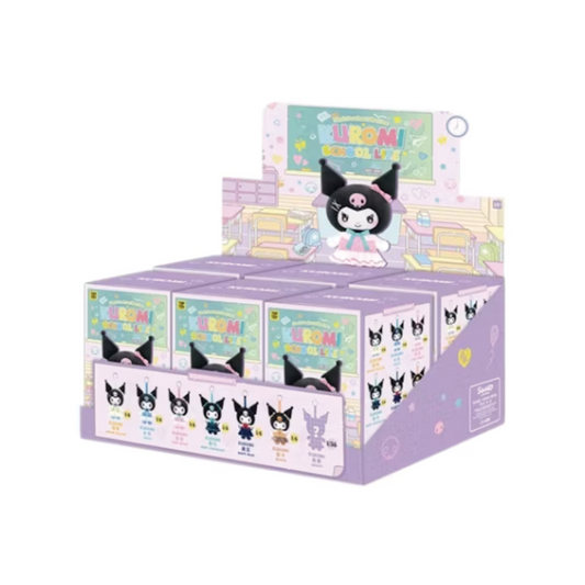 Miniso Top Toy Sanrio Kuromi School Life Series Vinyl Plush Keychain Sealed Case (6 Blind Box)