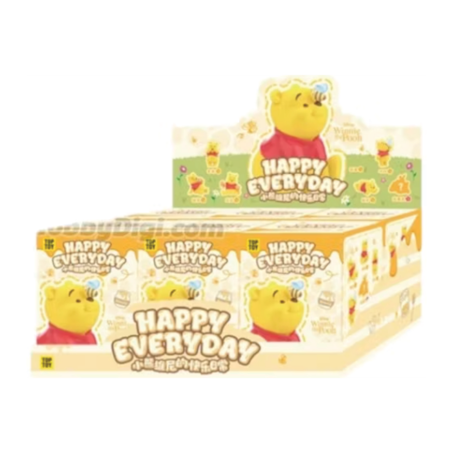 Miniso Top Toy Disney Winnie the Pooh Happy Everyday Series Figure Sealed Case (6 Blind Box)