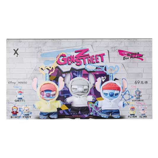 Miniso Disney Stitch GenZ Street Series Pendent Sealed Case (6 Blind Box)