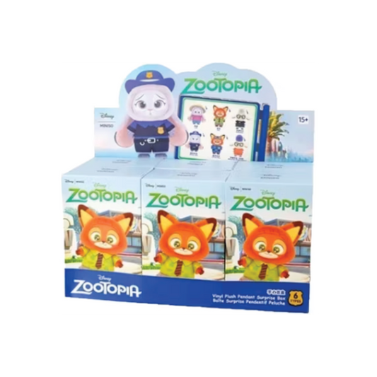 Miniso Disney Zootopia Series Vinyl Plush Sealed Case (6 Blind Box)