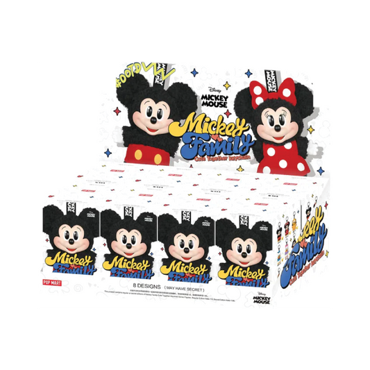 Pop Mart Disney Mickey Family Together Series Plush Keychain Sealed Case