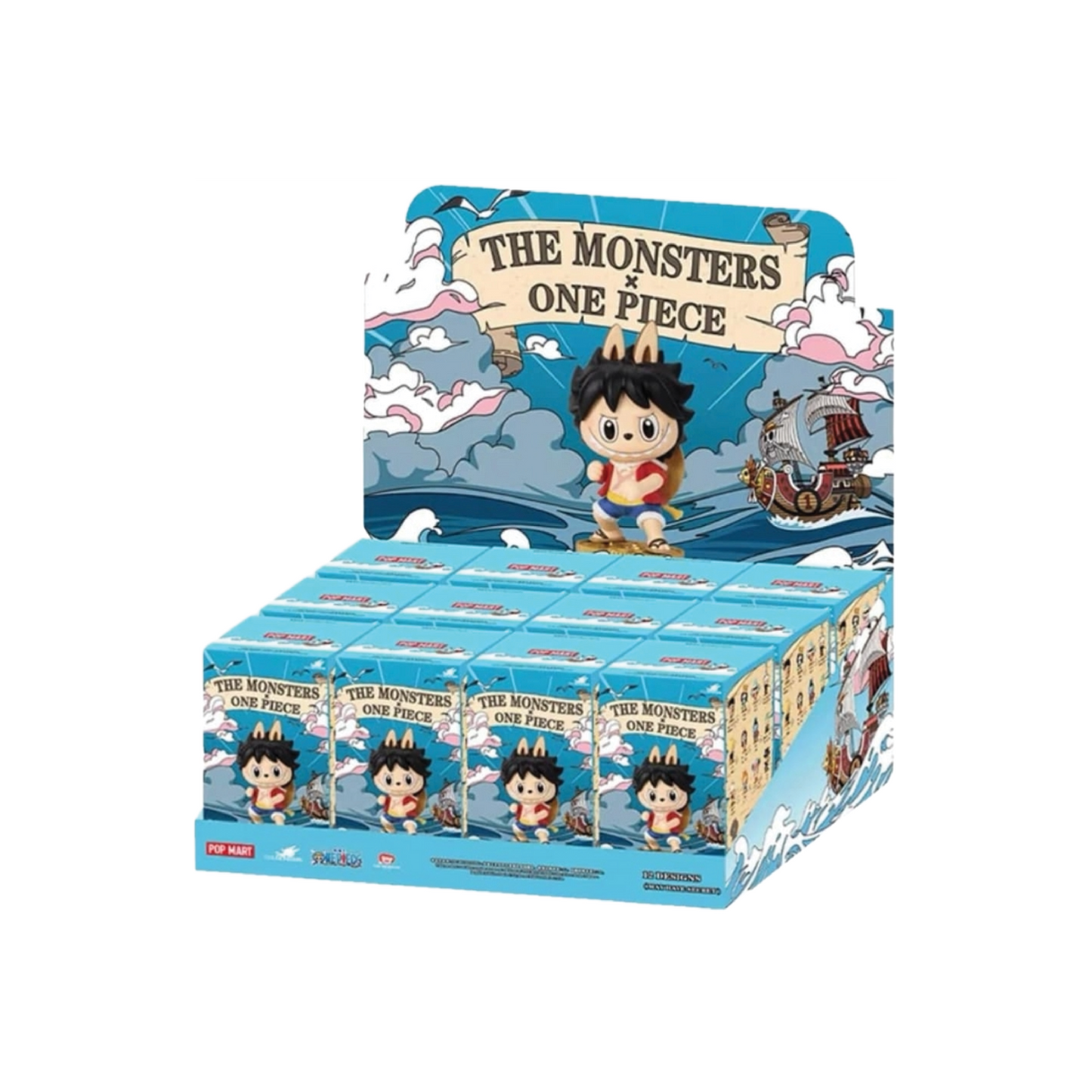 Pop Mart Labubu The Monsters x One Piece Series Sealed Case (12 Blind Box)