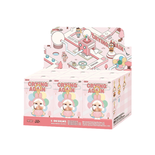 Pop Mart CryBaby Crying Again Series Vinyl Face Plush Sealed Case (6 Blind Box)
