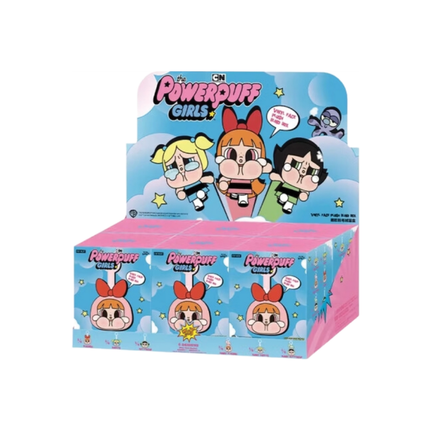 Pop Mart CryBaby x Powerpuff Girls Series Vinyl Face Plush Sealed Case (6 Blind Boxes)