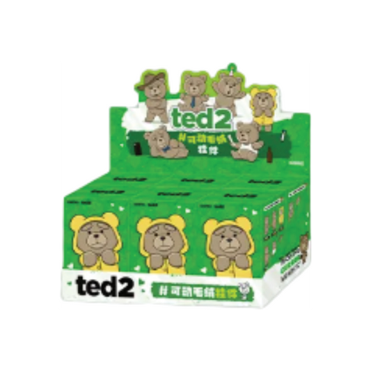 Pop Mart Pop Mart Ted2 Teddy Bear Action Plush Pendant Series Sealed Case (6 Blind Box)