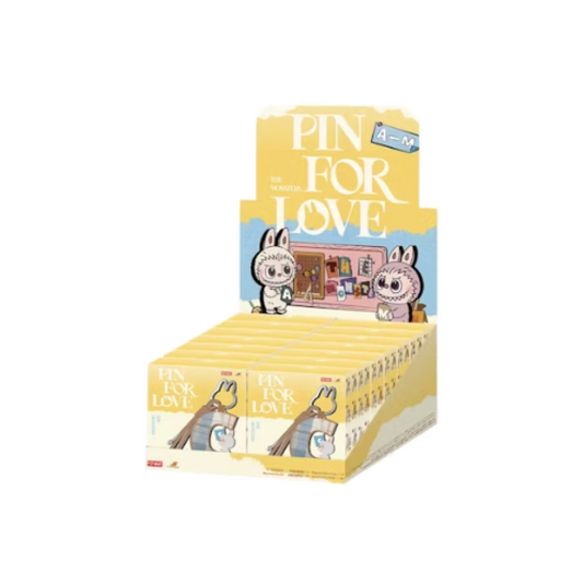 Pop Mart Labubu The Monsters Pin for Love Series Letter Pendant (A-M) Sealed Case (14 Blind Box)