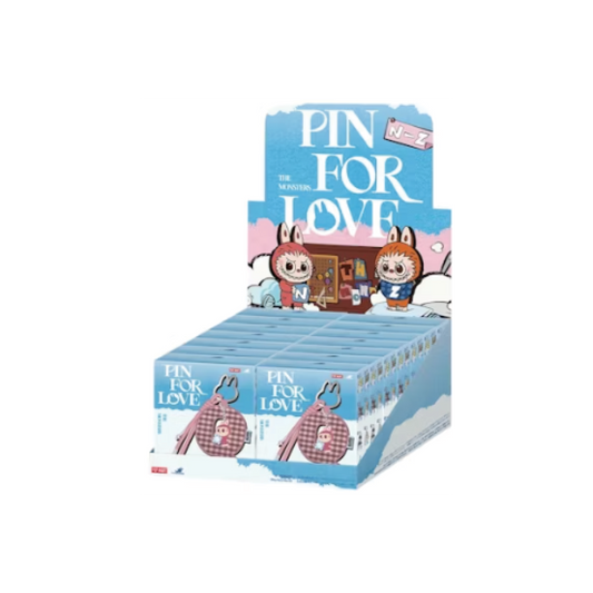 Pop Mart Labubu The Monsters Pin for Love Series Letter Pendant (N-Z) Sealed Case (14 Blind Box)